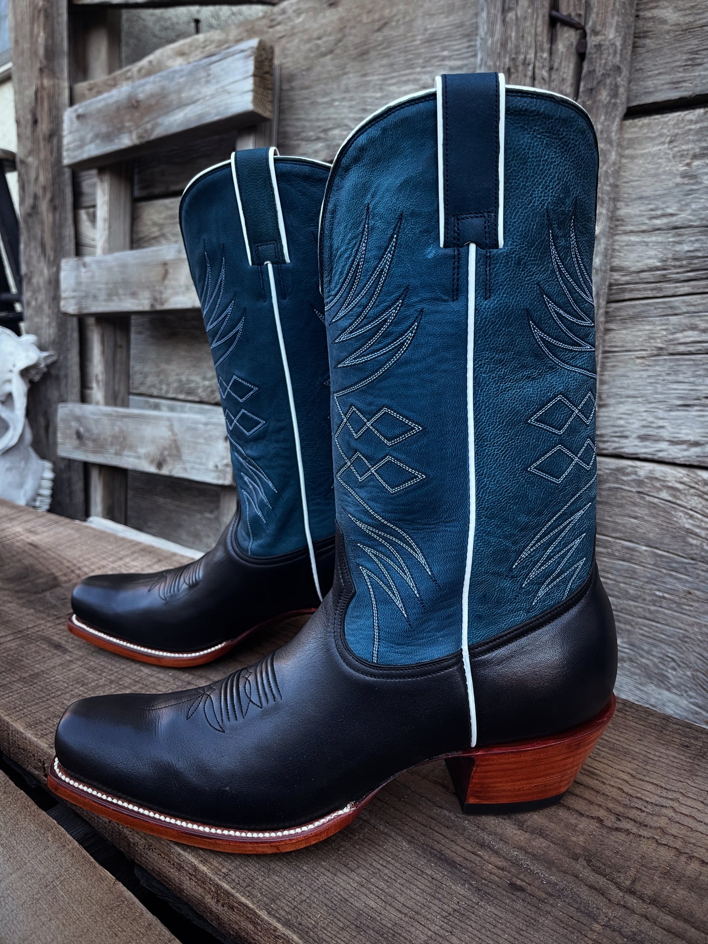 The Teegan Boot - Vintage Denim