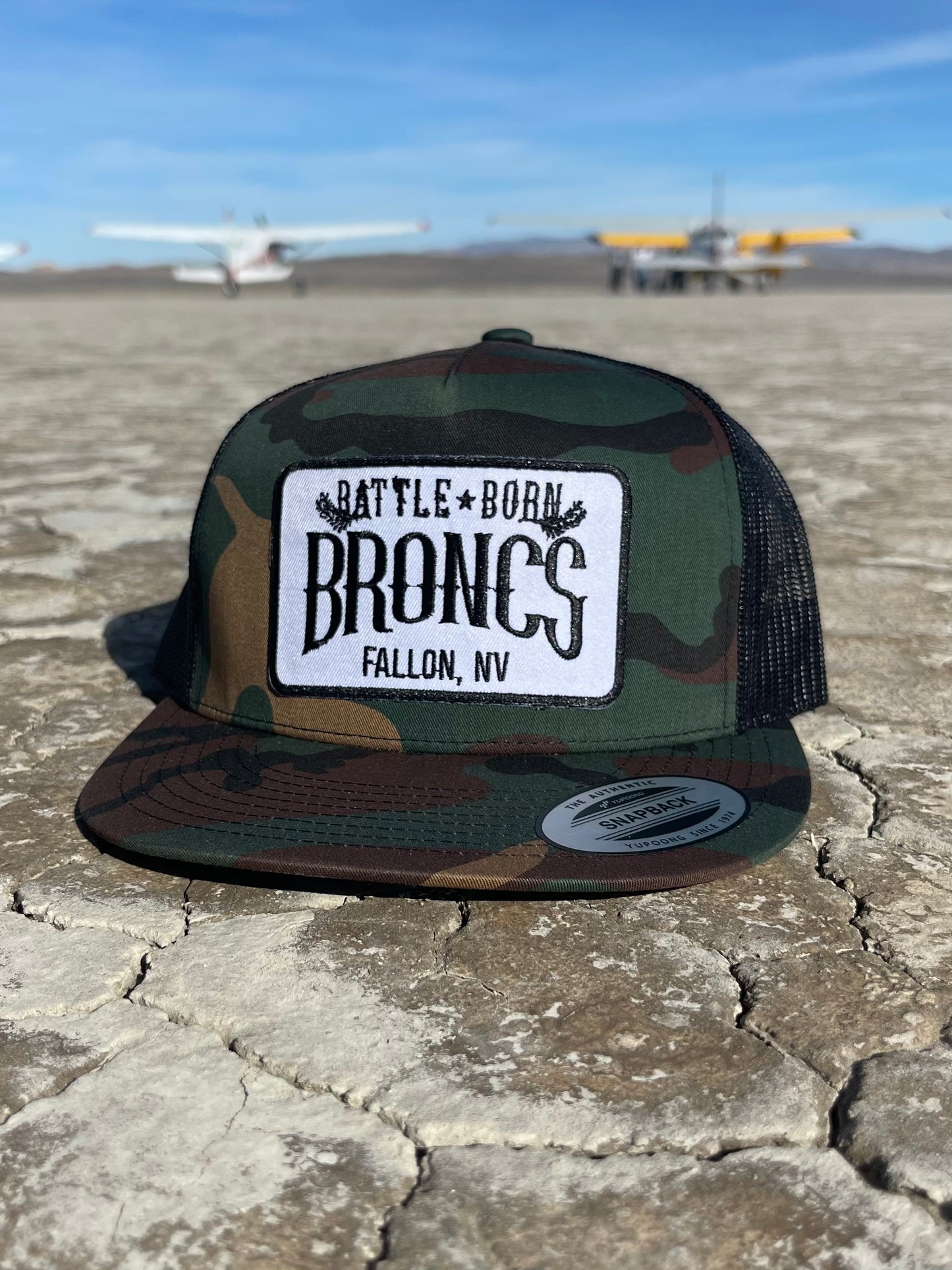 Battle Born Broncs OG Flat Bill Snapback Camo