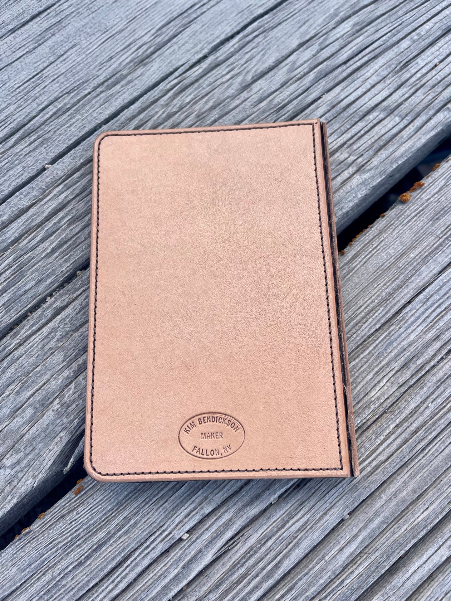Hand Carved Leather Notebook Cover