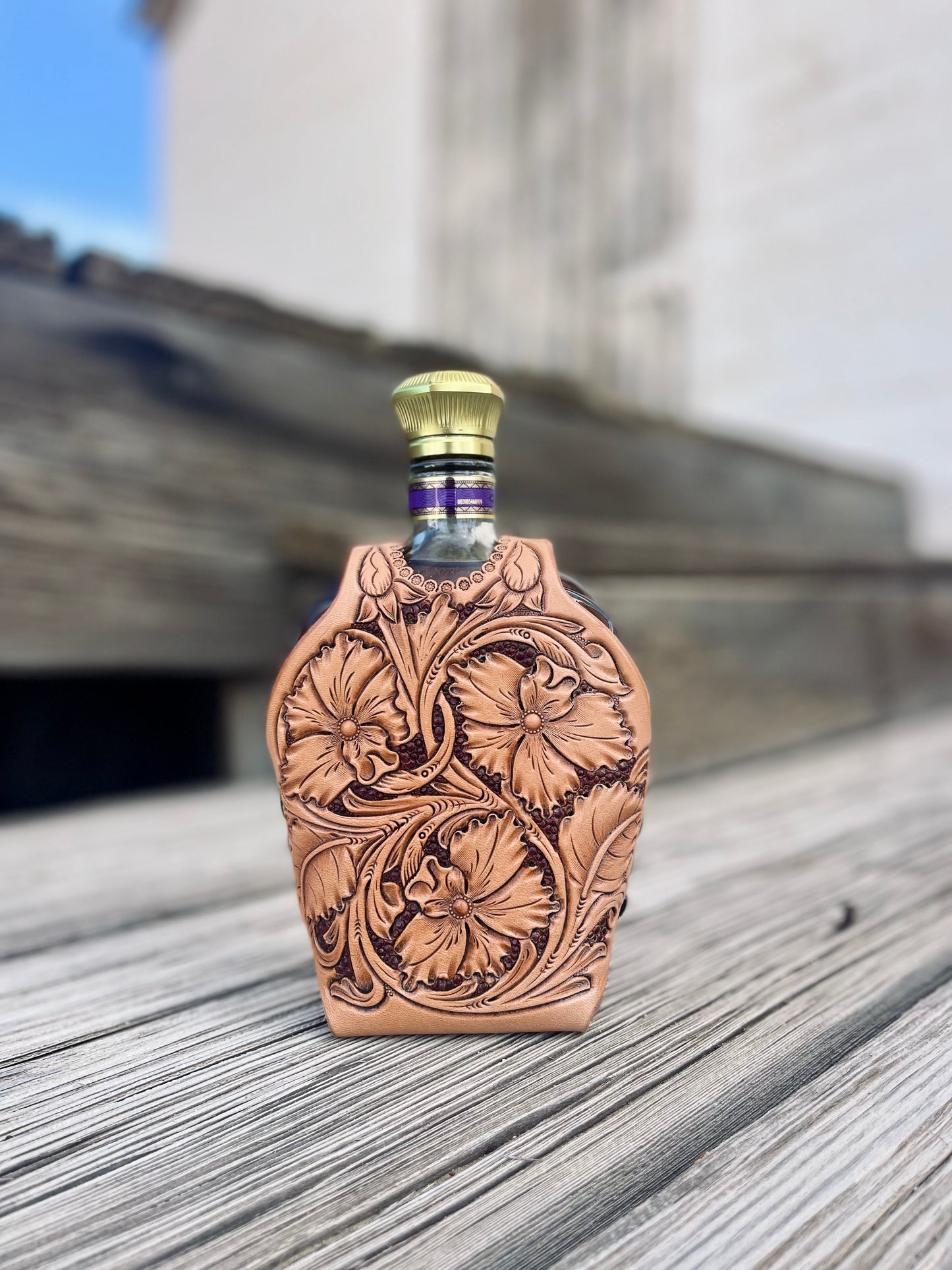 Leather Crown Royal Whisky Bottle Cover