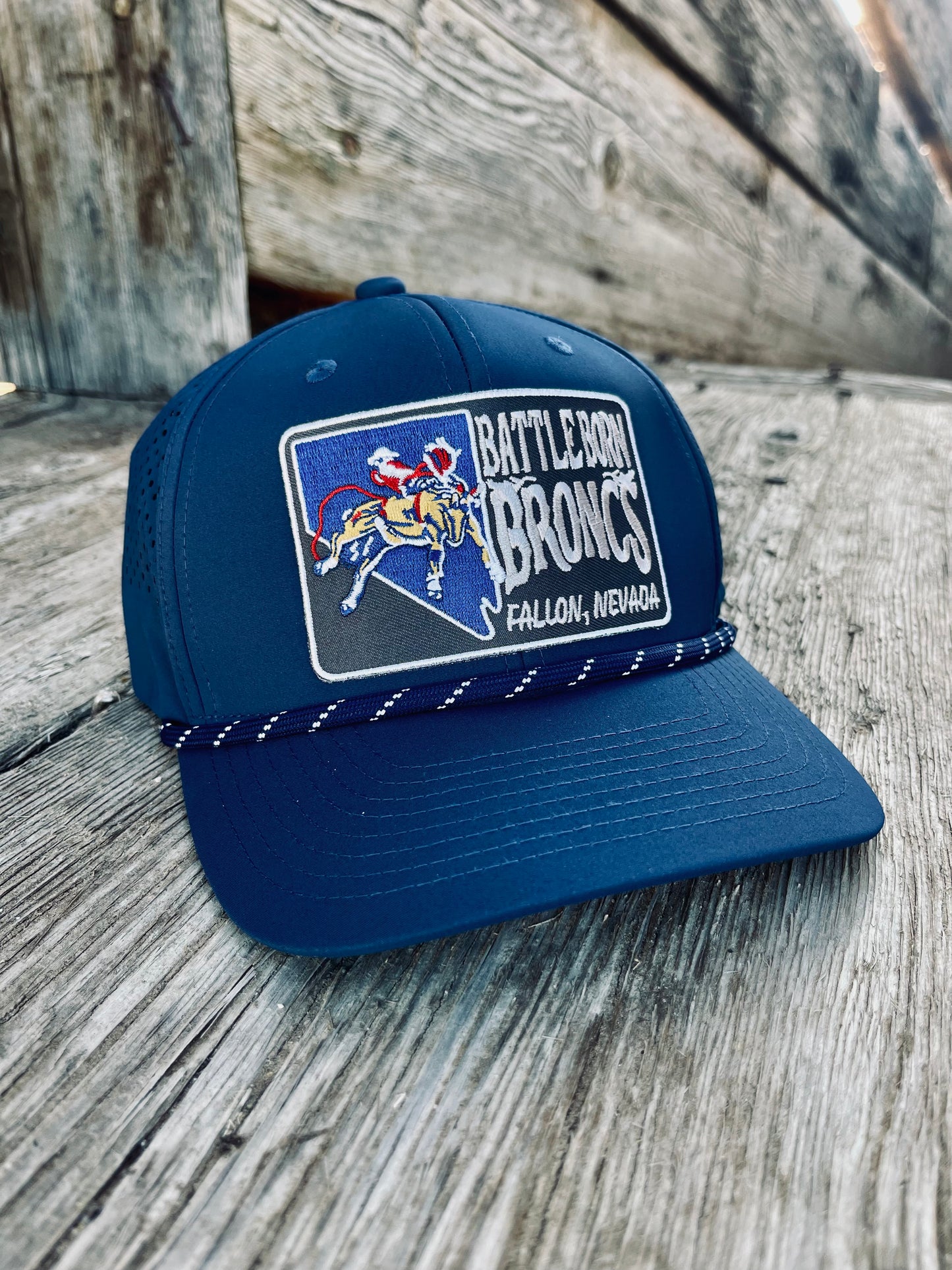 Battle Born Broncs Silver State Curved Hybrid Navy