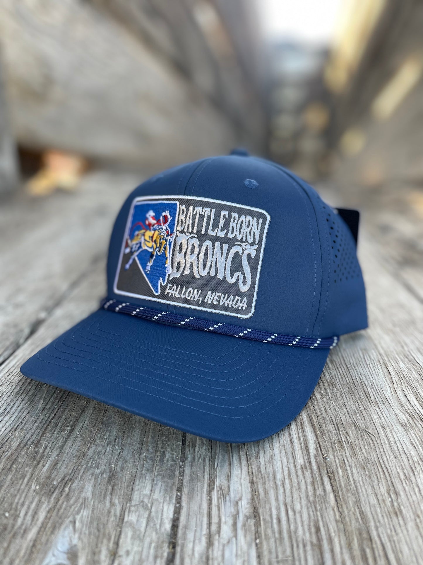 Battle Born Broncs Silver State Curved Hybrid Navy