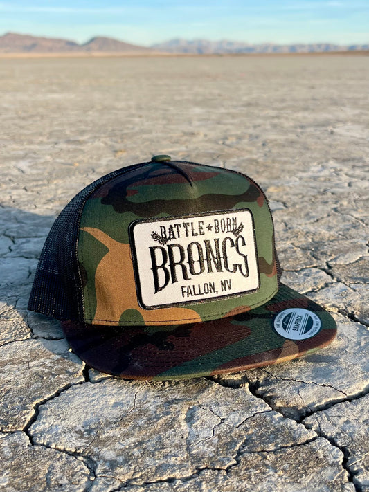 Battle Born Broncs OG Flat Bill Snapback Camo