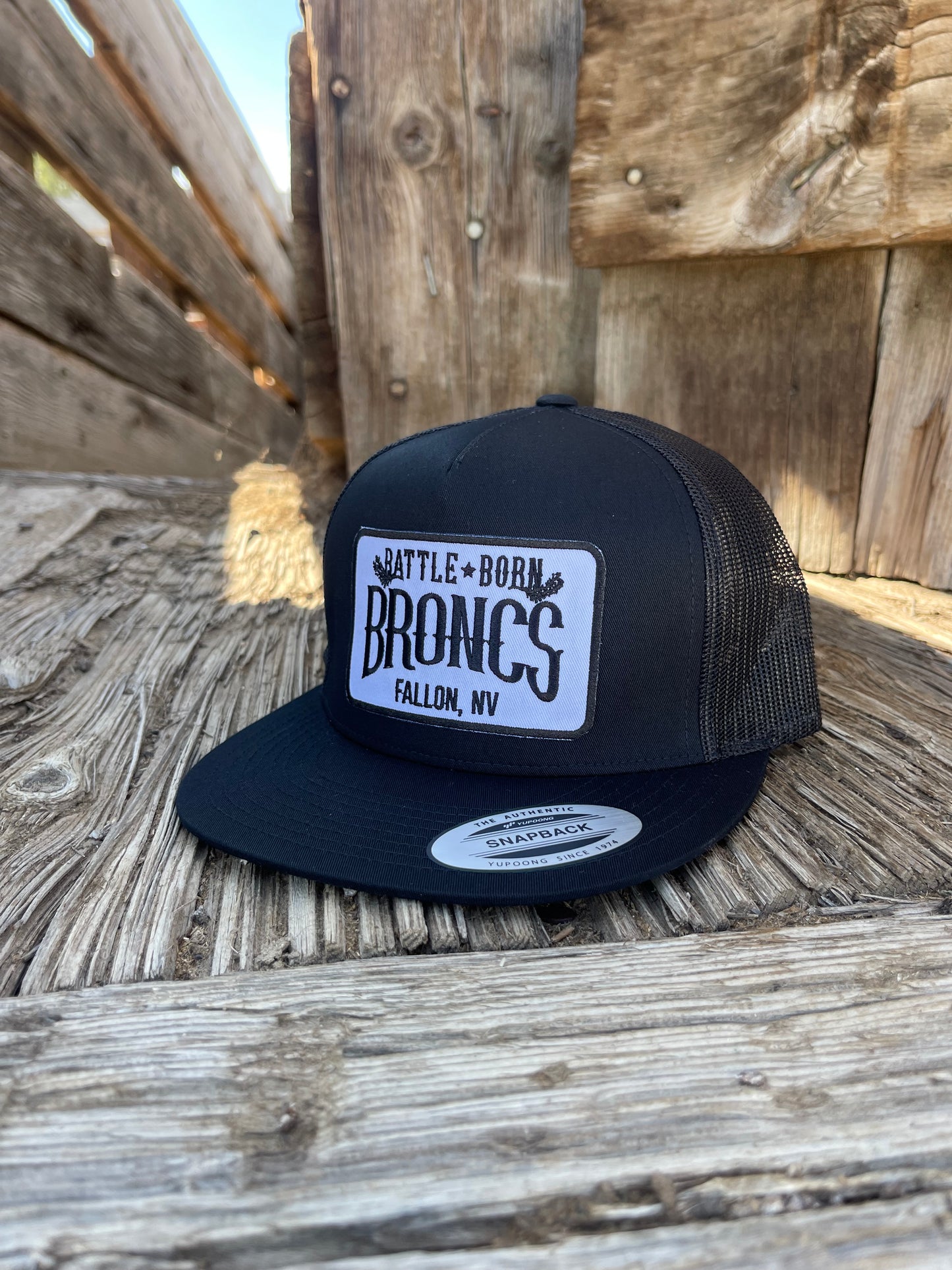 Battle Born Broncs OG Flat Bill Snapback Black