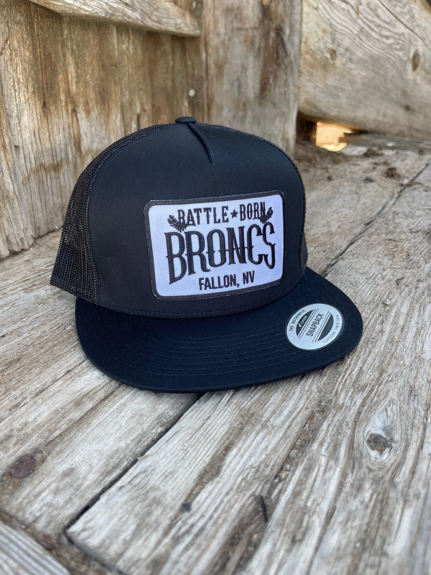 Battle Born Broncs OG Flat Bill Snapback Black