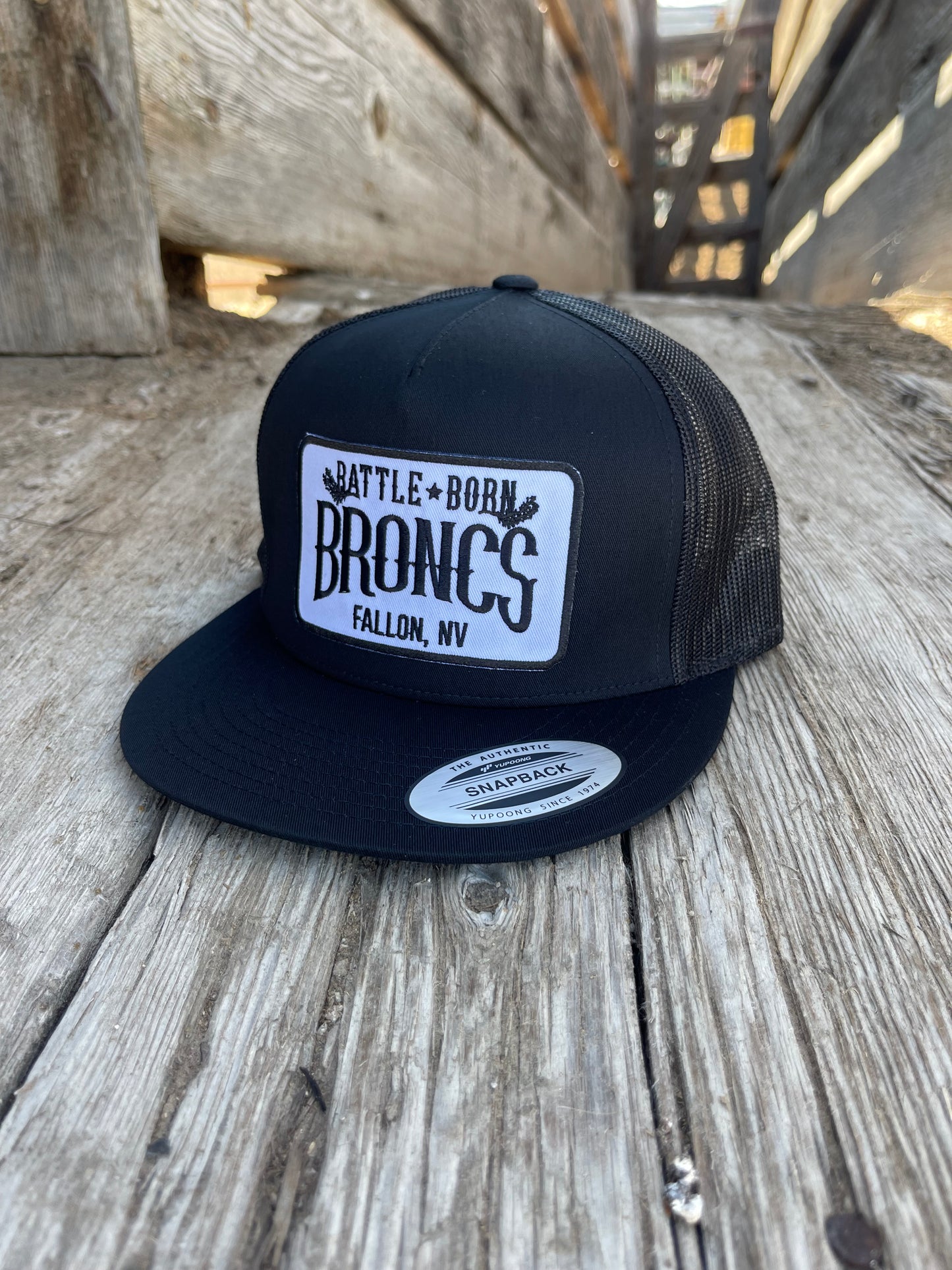 Battle Born Broncs OG Flat Bill Snapback Black